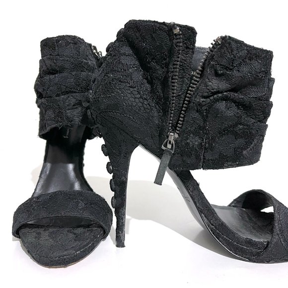 Elizabeth and James E-Janet Lace Stiletto Sandals - Picture 4 of 15